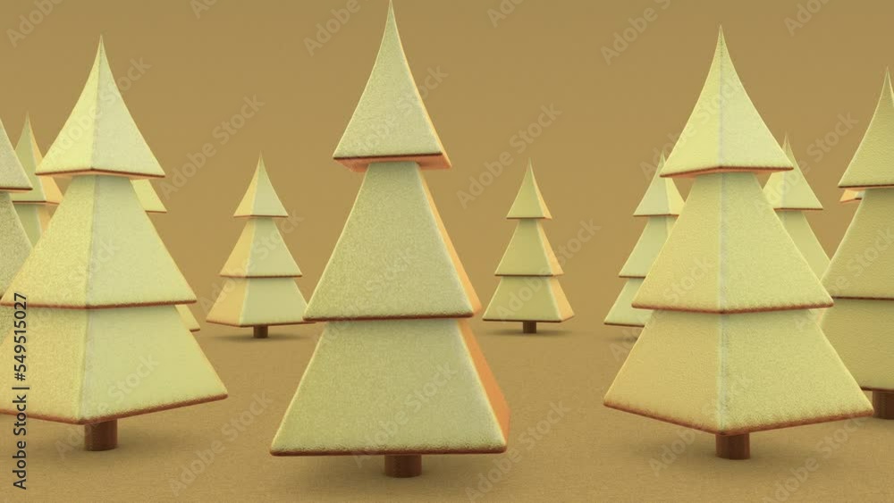 Christmas Trees In A Velvet World Dancing In A Circle Looping Video Background Christmas Trees In A Velvet World Dancing In A Circle Looping Video Background