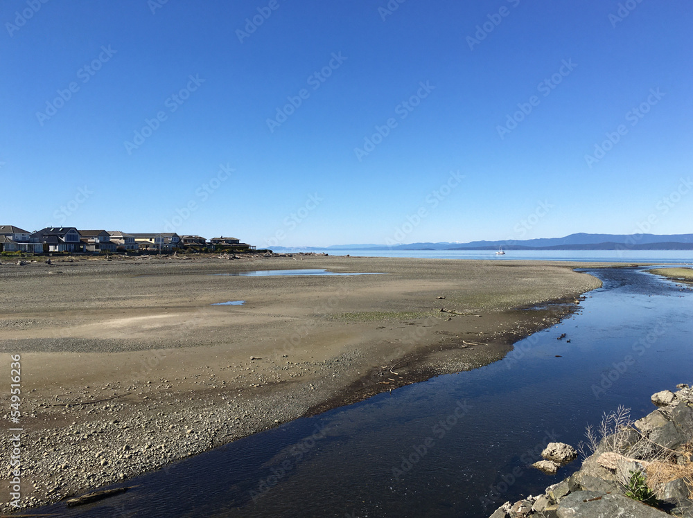 French Creek Harbour in Parksville on the East Coast of Vancouver Island, British Columbia, Canada