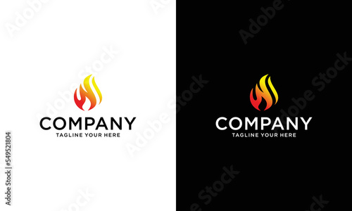 Fire flame logo vector illustration design template. vector fire fire sign isolated illustration. fire icon