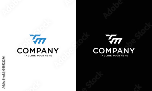 LOGO DESIGN WITH THEME LETTER T AND M