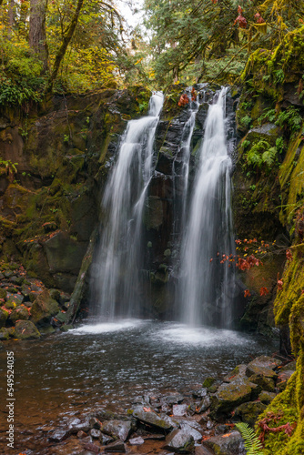 McDowell Creek Falls County Park in Linn County  Oregon  United State