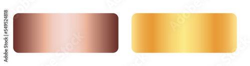Elegant gold, and rose gold gradient set.