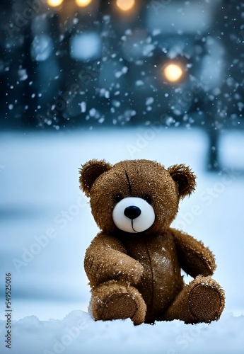 teddy in the snow © John