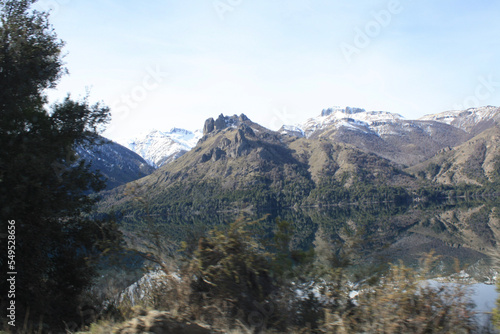 snow covered mountains