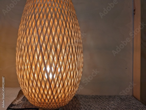 light through lampshade
