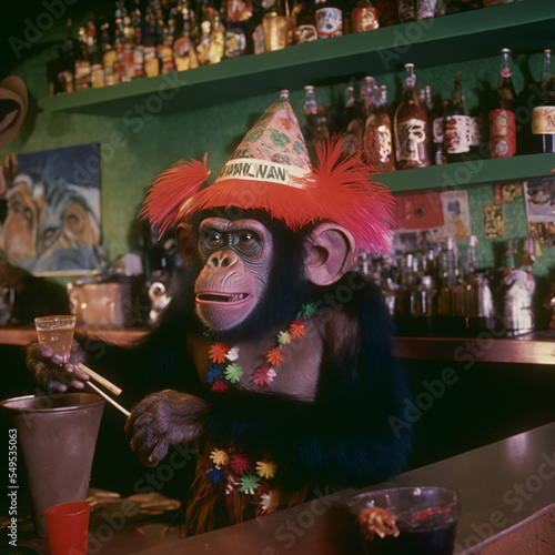 Monkeying around in the bar