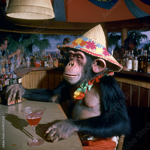 Monkeying around in the bar