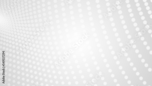 Dot white gray wave light technology texture background. Abstract big data digital concept. 3d rendering.