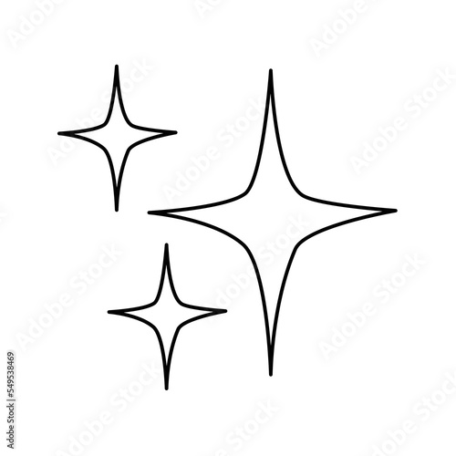 glittering flashes of sparkles vector symbol