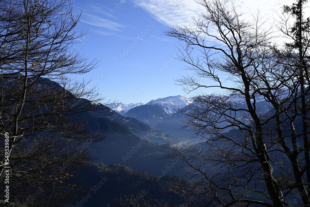 Fototapeta premium sunset over the mountains