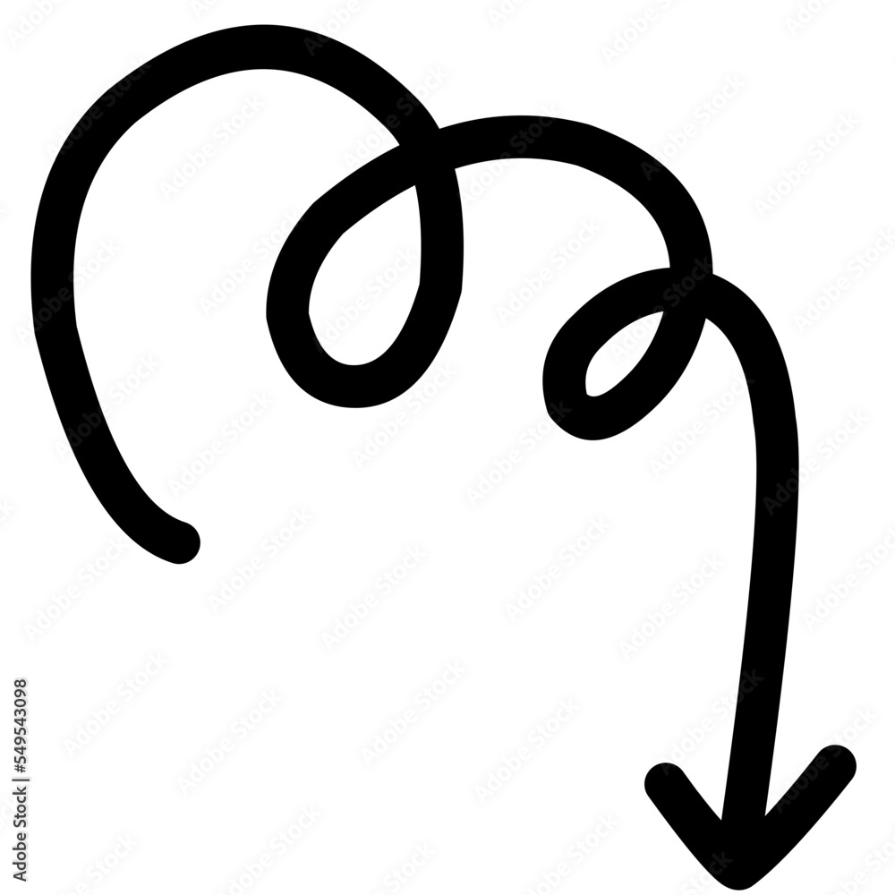 Hand drawn vector arrow set Hand drawn vector arrow set
