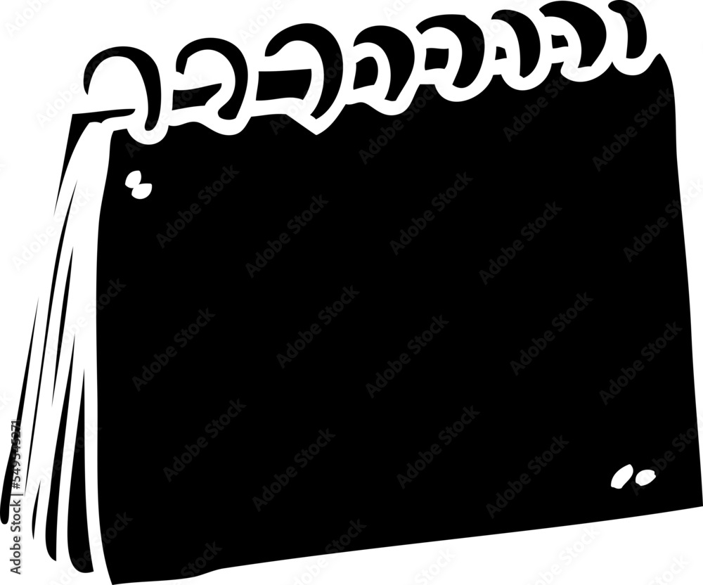 outline cartoon blank calendar Stock Vector | Adobe Stock