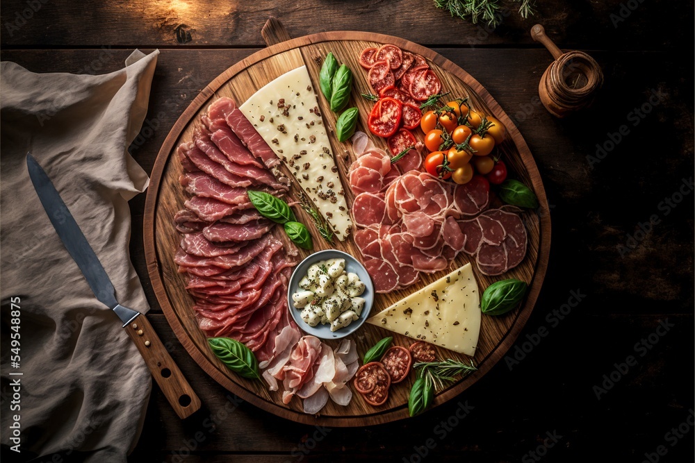 Delicious cold cuts platter Delicious cold cuts platter