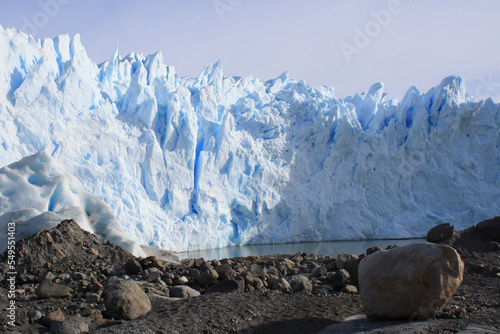 Wallpaper Mural glacier in arid region country