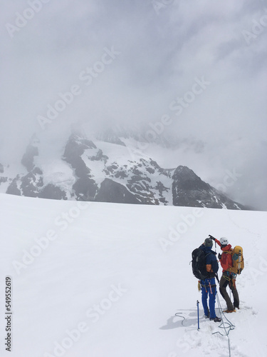 hiker in winter mountains © Arnd