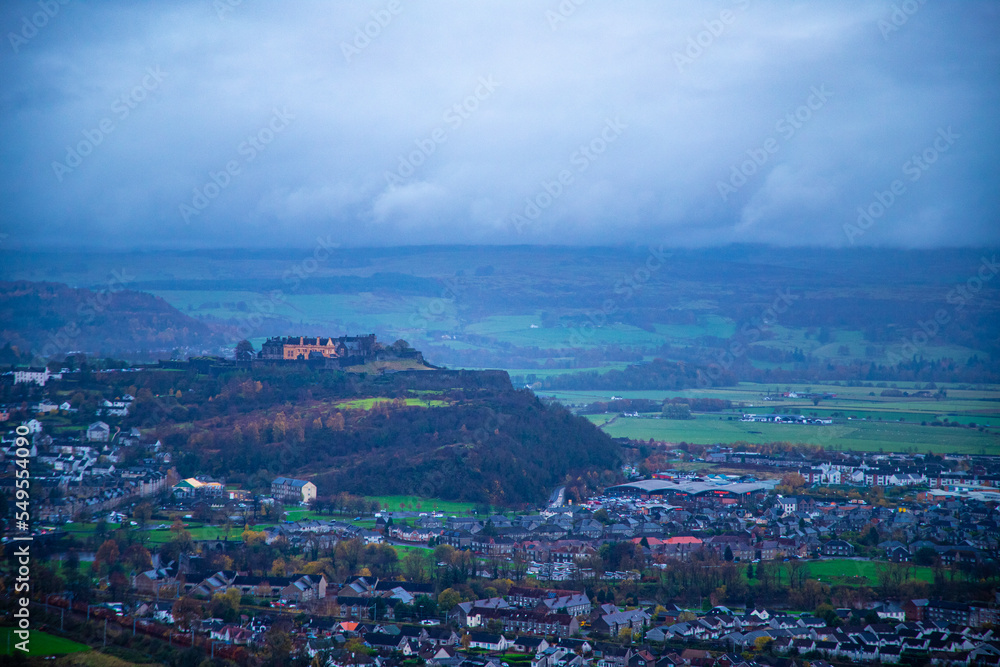 Stirling Castle seen from The Wallace Monument