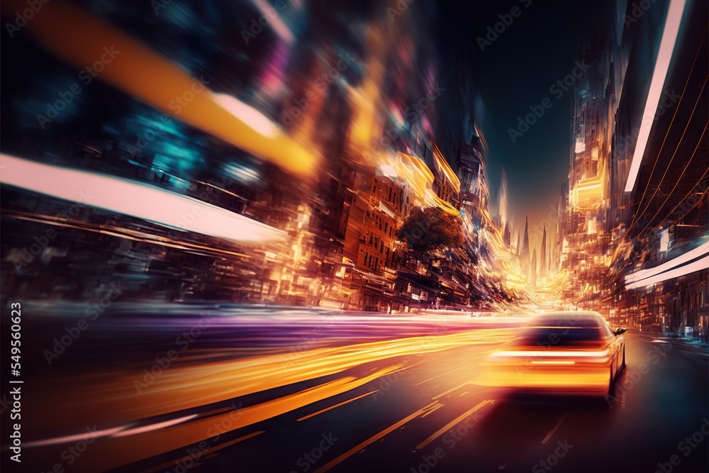 Big city life long exposure motion blur Big city life long exposure motion blur
