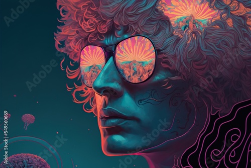 Psychedelic portrait
