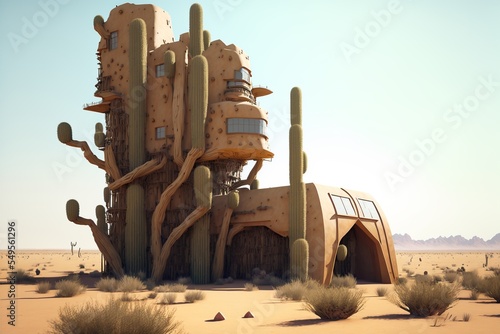 Futuristic desert house concept