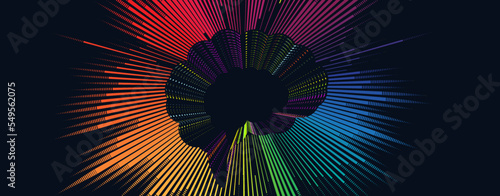 Conceptual technology illustration of artificial intelligence