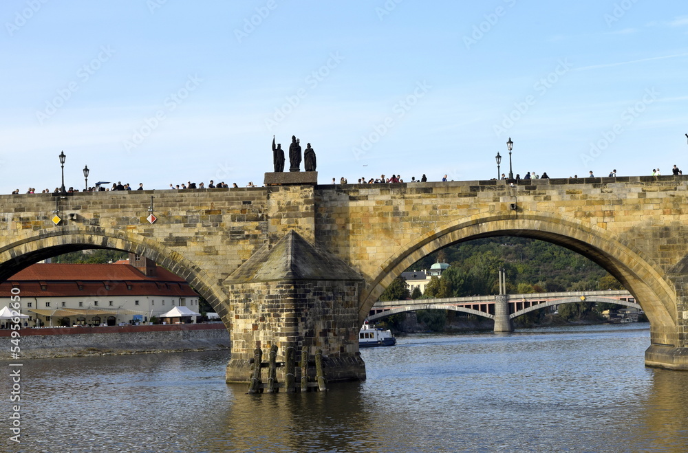 Bridges and sights of Prague.
