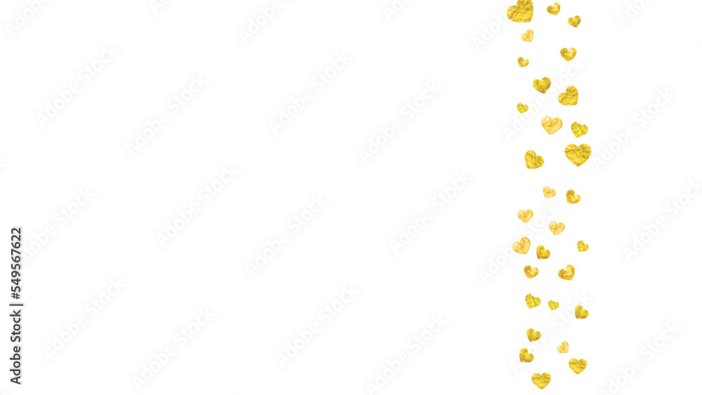 San Valentin Sale Background. Romantic Sparkle For Gift. Random Frame. Yellow Retro Illustration. Special Banner For Anniversary. Golden Romance Voucher. Gold San Valentin Sale Background.