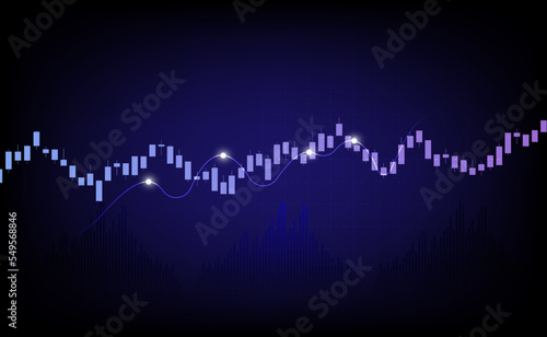 World business graph or chart stock market or forex trading graph,Abstract background. [Converted]