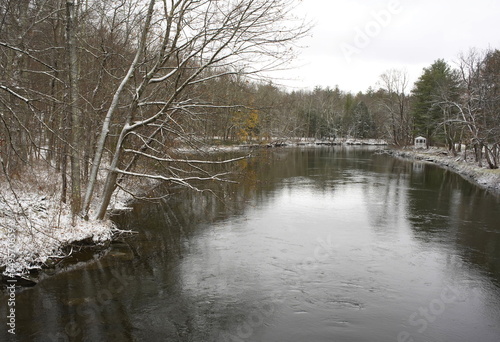 Housatonic River in winter, Glendale, Massachusetts