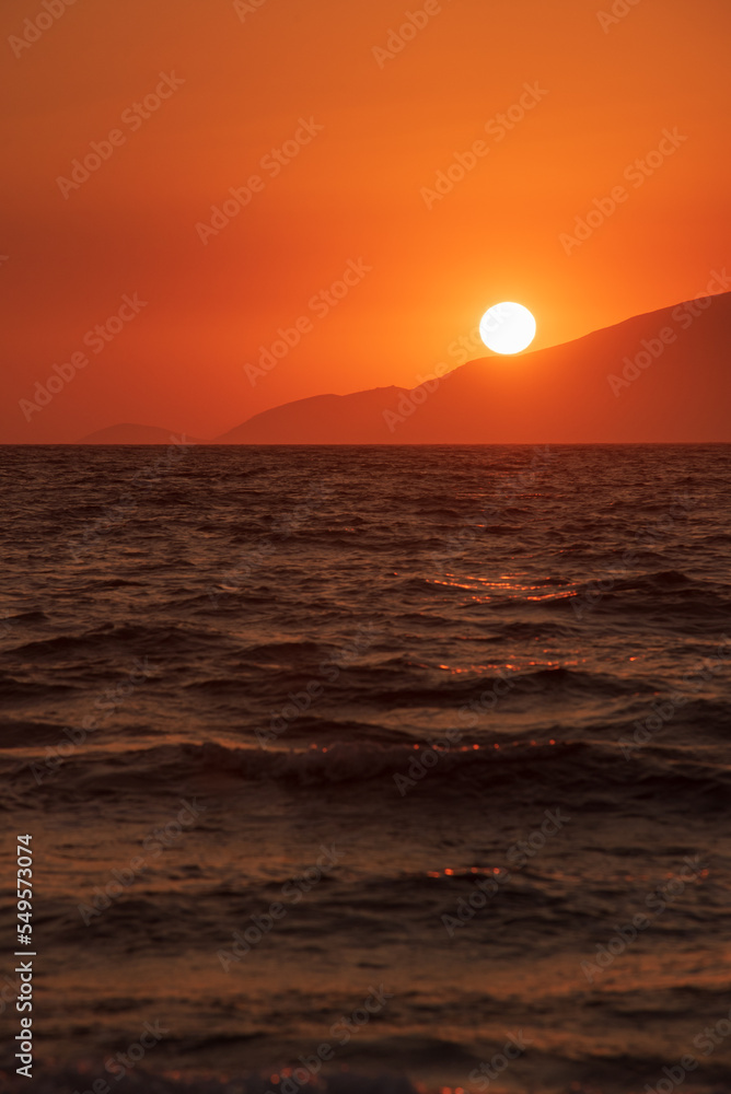 Sunset view on Kos island Sunset view on Kos island