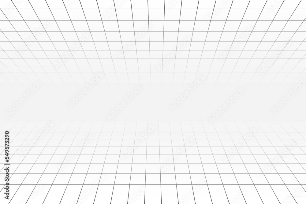 Horizontal infinity perspective grids top and bottom. Tile floor and ceiling texture. Checkered plane pattern. Squared surface. Geometric design. Mesh background Horizontal infinity perspective grids top and bottom. Tile floor and ceiling texture. Checkered plane pattern. Squared surface. Geometric design. Mesh background
