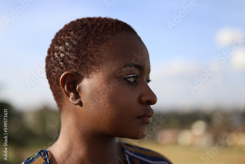 Black Woman with short hair
