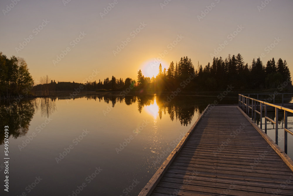 A Beautiful Summer Evening at Elk Island National Park