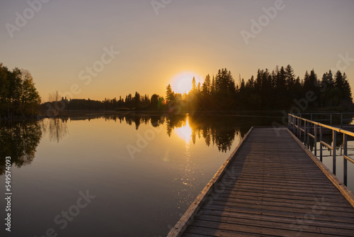 A Beautiful Summer Evening at Elk Island National Park