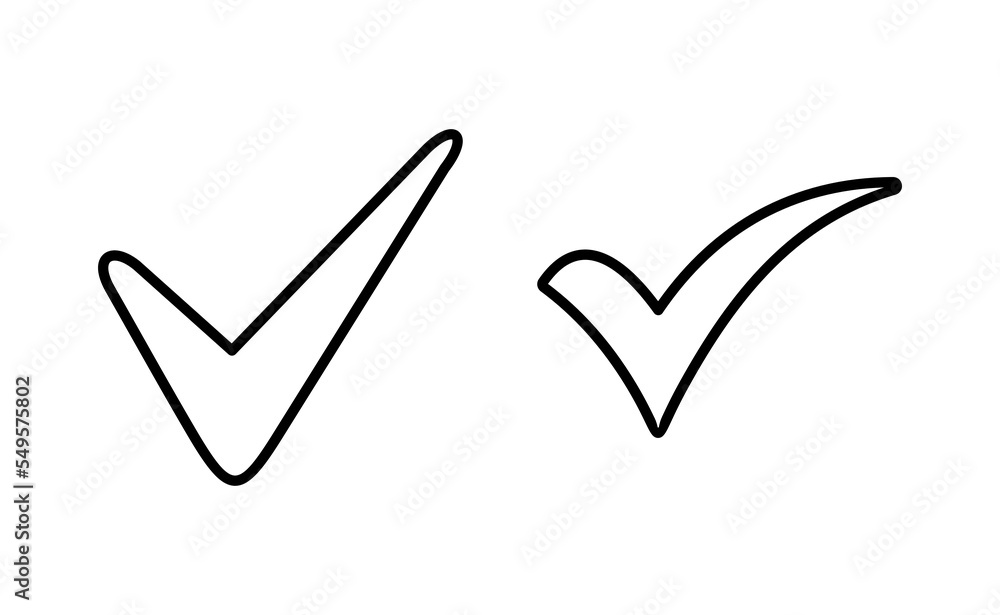 Check mark icon vector for web and mobile app. Tick mark sign and symbol Check mark icon vector for web and mobile app. Tick mark sign and symbol