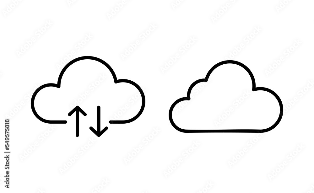 Cloud icon vector for web and mobile app. cloud sign and symbol Cloud icon vector for web and mobile app. cloud sign and symbol