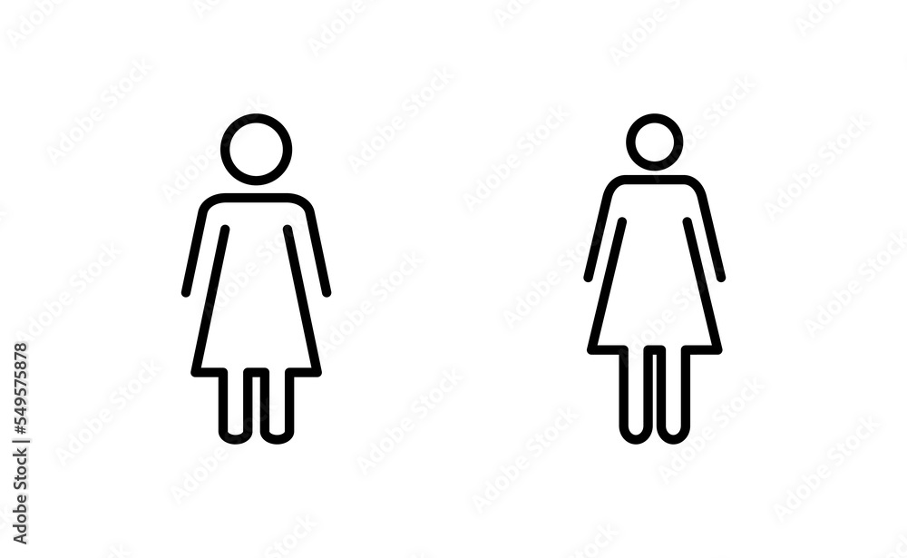 Female icon vector for web and mobile app. woman sign and symbol Female icon vector for web and mobile app. woman sign and symbol