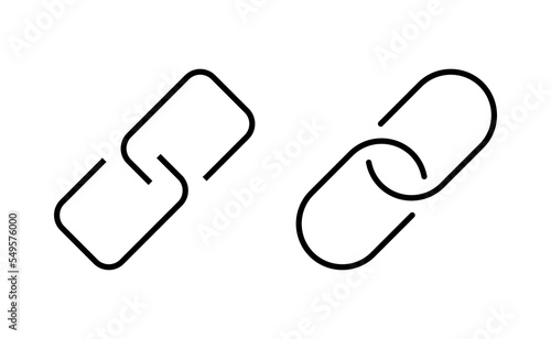 Link icon vector for web and mobile app. Hyperlink chain sign and symbol © Lunaraa