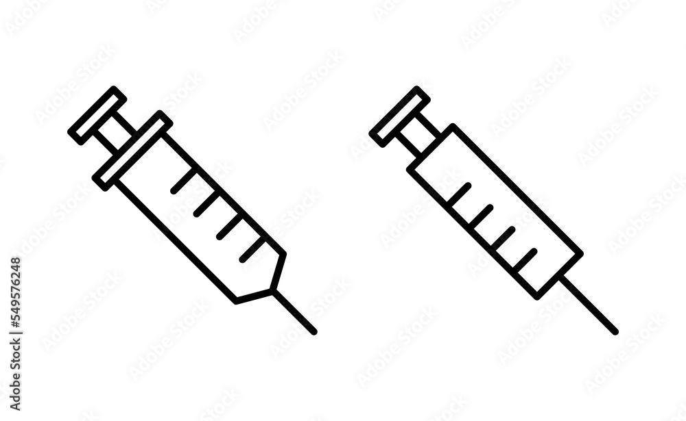 Syringe icon vector for web and mobile app. injection sign and symbol. vaccine icon Syringe icon vector for web and mobile app. injection sign and symbol. vaccine icon