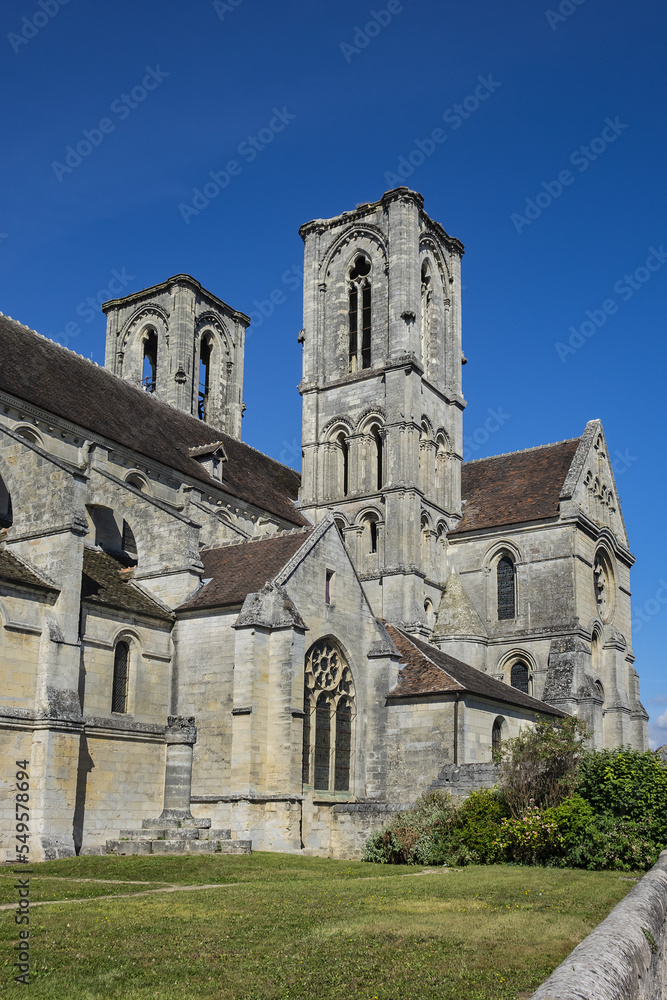 Abbey of St. Martin, Laon. Abbey established in the 12th Century by bishop of Laon, Barthуlemy of Jur. Laon, Aisne department, Hauts-de-France, northern France.