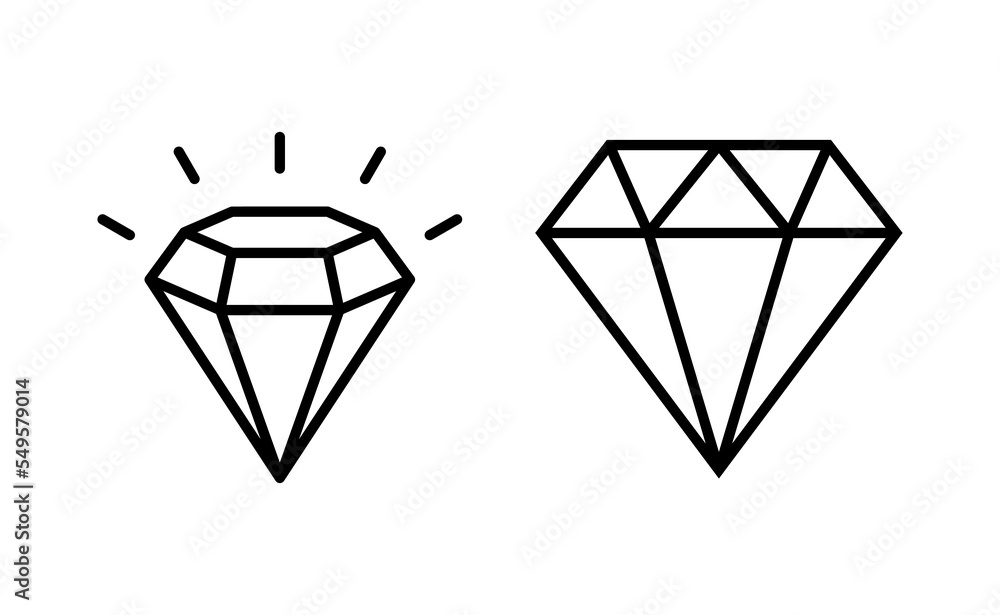 Diamond icon vector for web and mobile app. diamond gems sign and symbol Diamond icon vector for web and mobile app. diamond gems sign and symbol