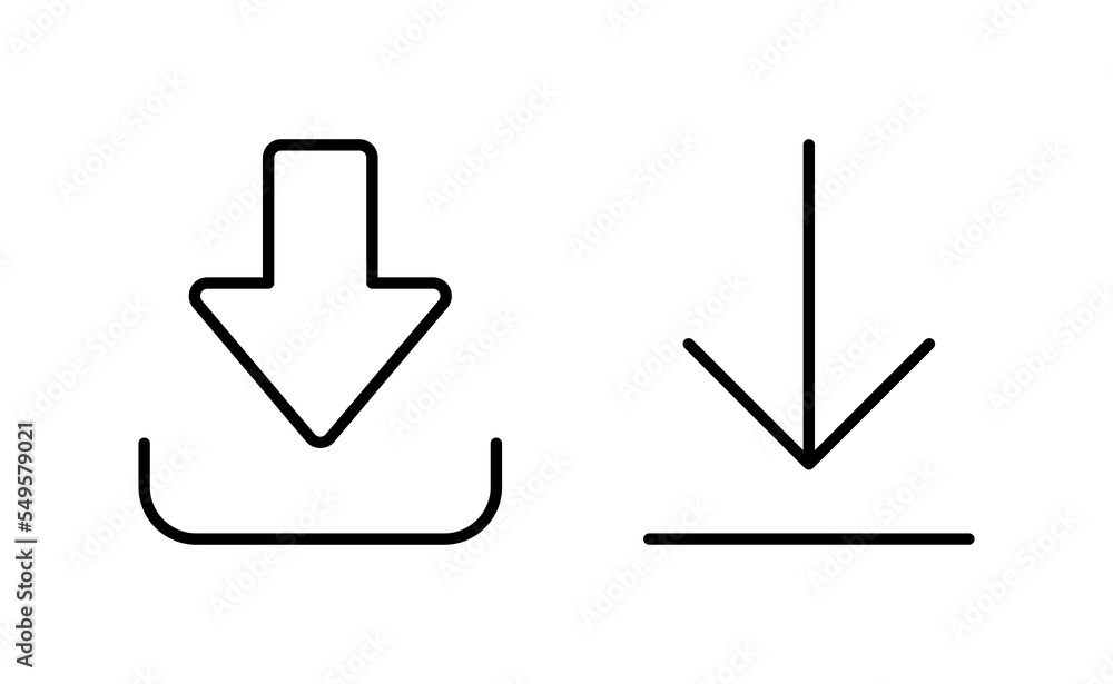 Download icon vector for web and mobile app. Download sign and symbol Download icon vector for web and mobile app. Download sign and symbol