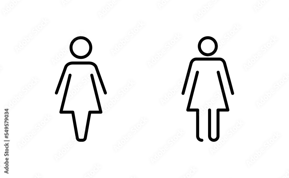 Female icon vector for web and mobile app. woman sign and symbol Female icon vector for web and mobile app. woman sign and symbol