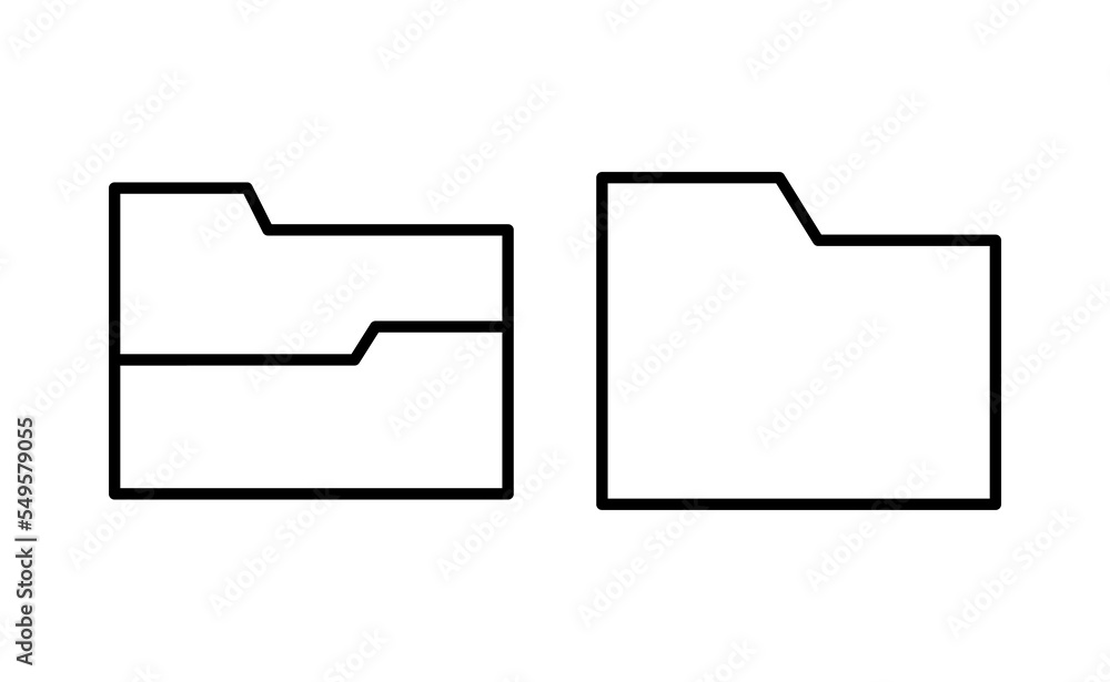 Folder icon vector for web and mobile app. folder sign and symbol Folder icon vector for web and mobile app. folder sign and symbol