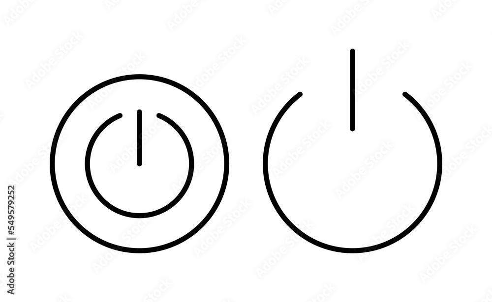 Power icon vector for web and mobile app. Power Switch sign and symbol. Electric power Power icon vector for web and mobile app. Power Switch sign and symbol. Electric power