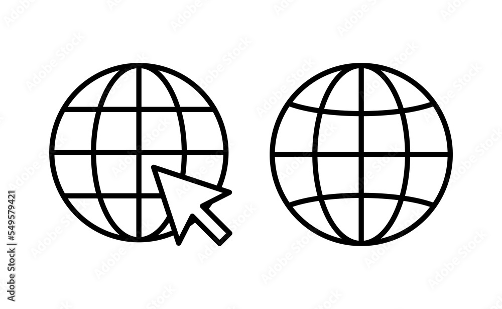 Web icon vector for web and mobile app. go to web sign and symbol. web click icon. Global search icon Web icon vector for web and mobile app. go to web sign and symbol. web click icon. Global search icon