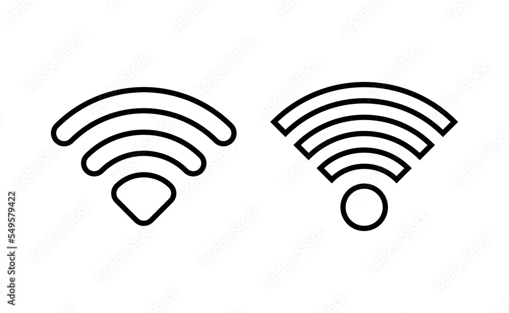 Wifi icon vector for web and mobile app. signal sign and symbol. Wireless icon Wifi icon vector for web and mobile app. signal sign and symbol. Wireless icon