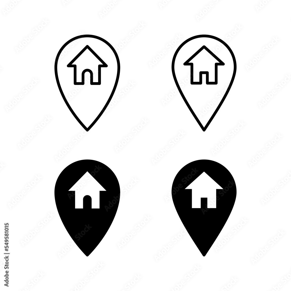Address icon vector for web and mobile app. home location sign and symbol. pinpoint Address icon vector for web and mobile app. home location sign and symbol. pinpoint