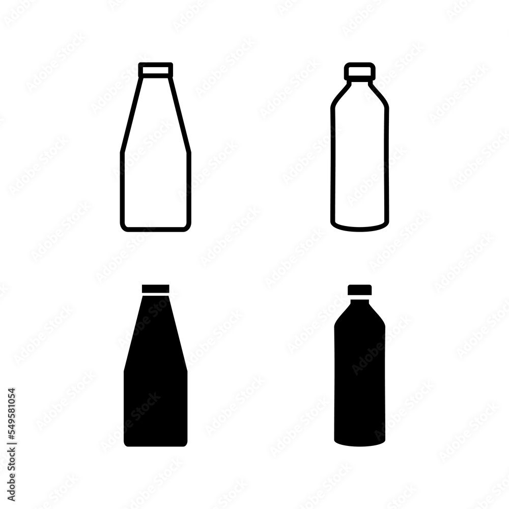 Bottle icon vector for web and mobile app. bottle sign and symbol