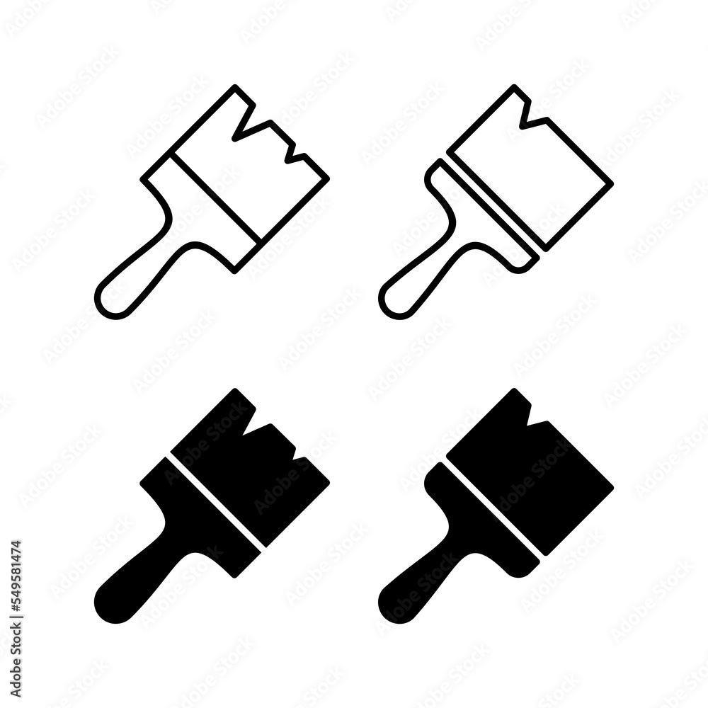 Paint icon vector for web and mobile app. paint brush sign and symbol. paint roller icon vector