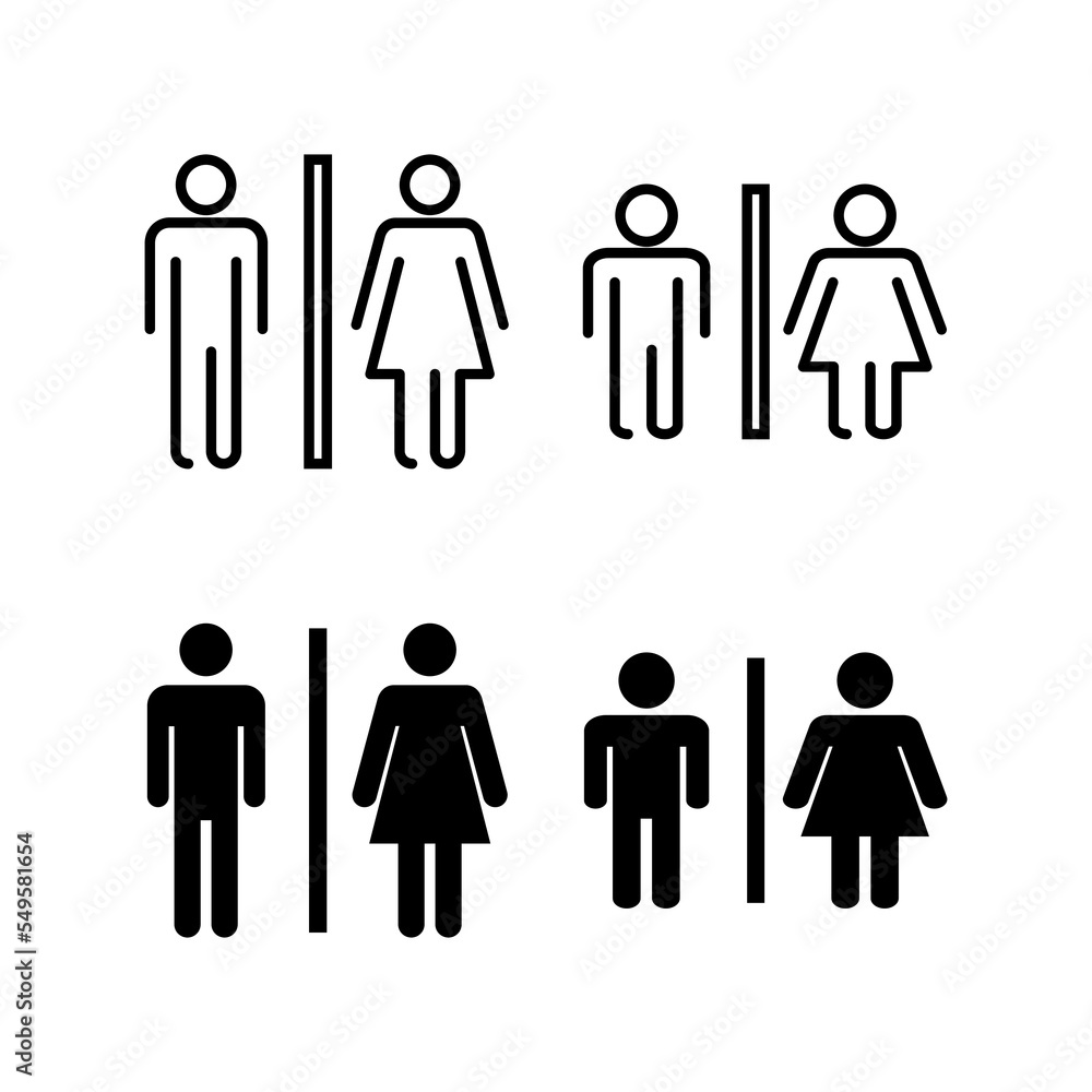 Toilet icon vector for web and mobile app. Girls and boys restrooms sign and symbol. bathroom sign. wc, lavatory Toilet icon vector for web and mobile app. Girls and boys restrooms sign and symbol. bathroom sign. wc, lavatory